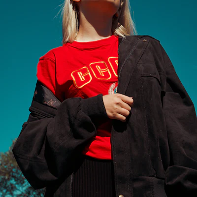Red graphic sweatshirt